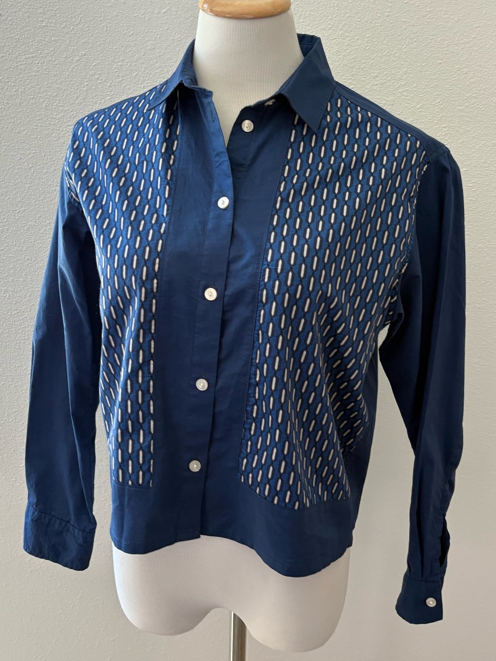 KOTN Geometric Panel Button-Up Shirt M - Picture 3 of 12